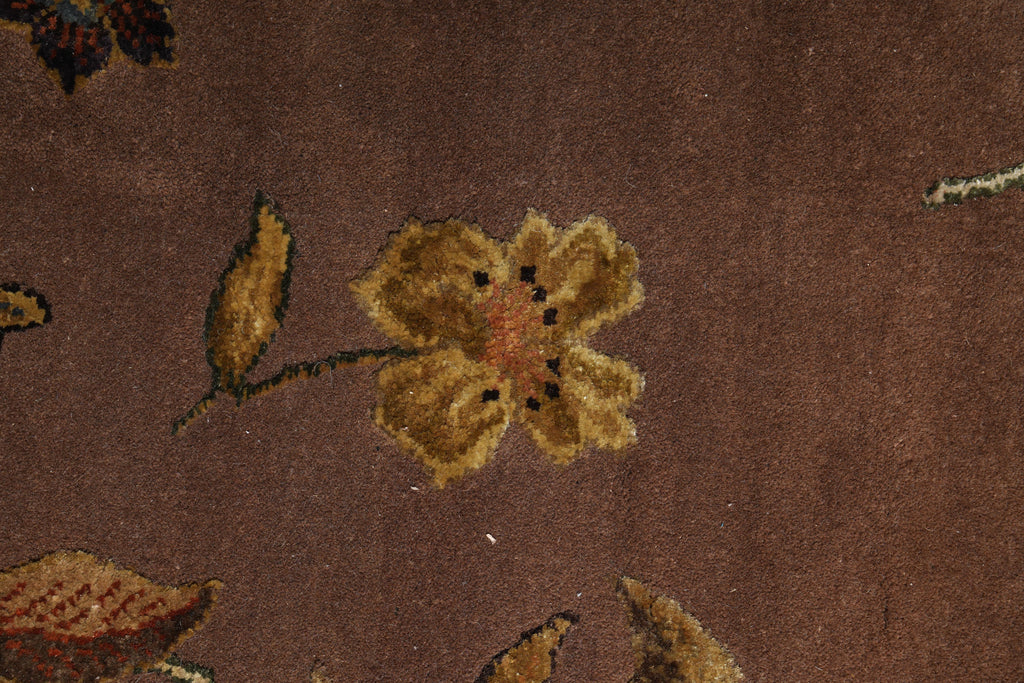 6.0 x 6.2 Square Fine Handmade Wool and Silk Transitional Rug  #F-4034