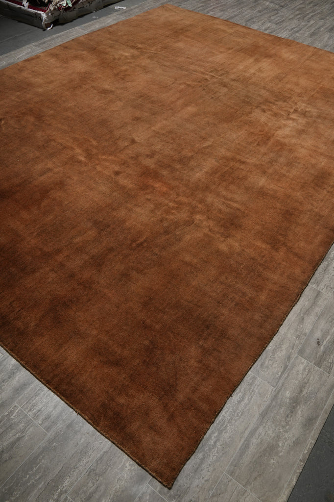 10 x 13 Brown Handmade Modern- Contemporary Design Rug #PIX-25688