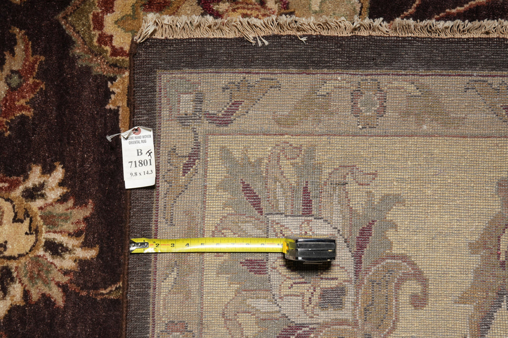 9.8 x 14.3 Brown Agra Rug B-71801