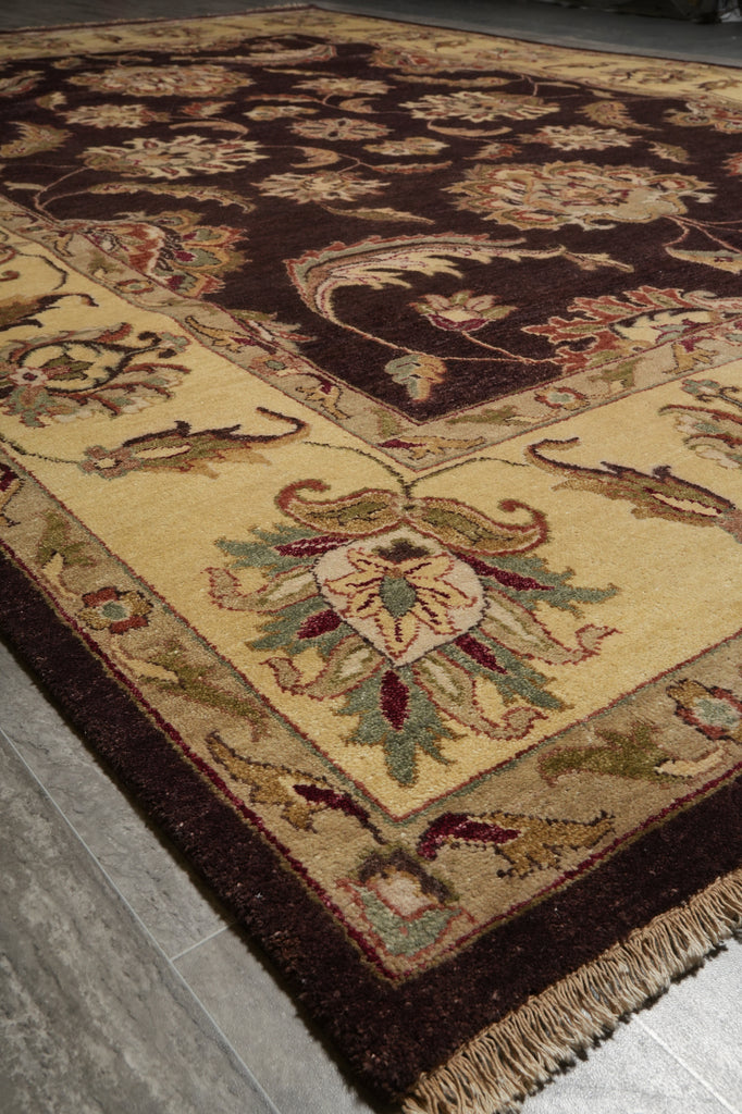9.8 x 14.3 Brown Agra Rug B-71801