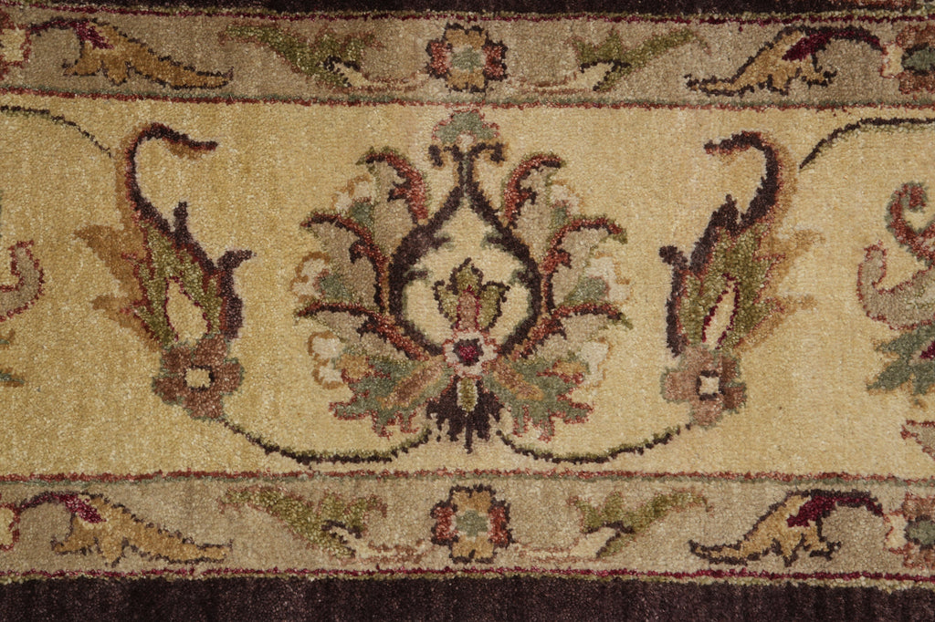 9.8 x 14.3 Brown Agra Rug B-71801