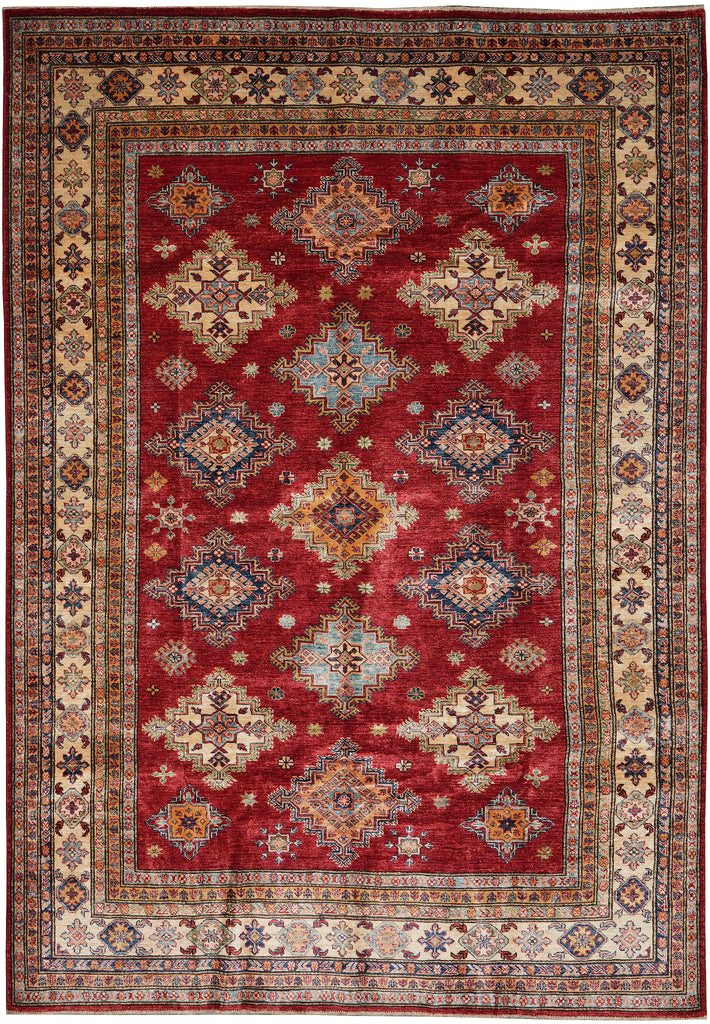7 x 9.9 Super Kazak Quality Rug Silky Wool #PIX-25057