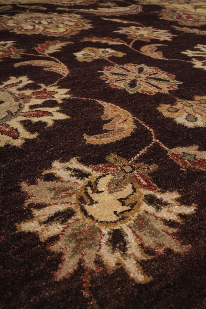 9.8 x 14.3 Brown Agra Rug B-71801