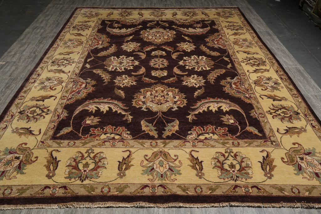 9.8 x 14.3 Brown Agra Rug B-71801