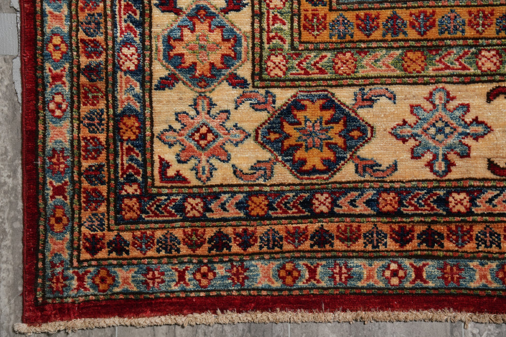 7 x 9.9 Super Kazak Quality Rug Silky Wool #PIX-25057