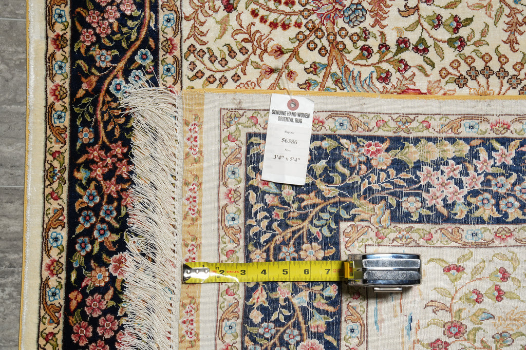 3.4 x 5.4 Tree Of Life Silk Rug #56386