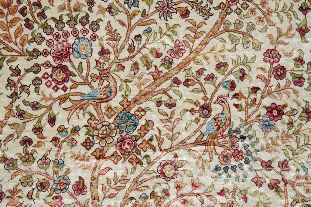 3.4 x 5.4 Tree Of Life Silk Rug #56386