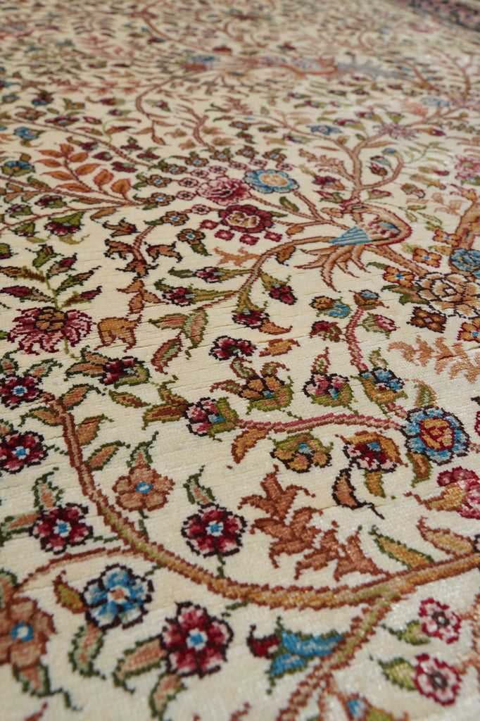 3.4 x 5.4 Tree Of Life Silk Rug #56386