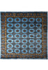 Load image into Gallery viewer, 7.5 x 8.0 Square Handmade Jaldar Bokhara Wool Rug Electric Blue #F-4036