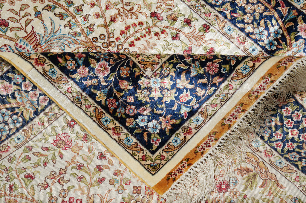 3.4 x 5.4 Tree Of Life Silk Rug #56386