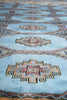 Load image into Gallery viewer, 7.5 x 8.0 Square Handmade Jaldar Bokhara Wool Rug Electric Blue #F-4036