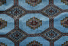 Load image into Gallery viewer, 7.5 x 8.0 Square Handmade Jaldar Bokhara Wool Rug Electric Blue #F-4036