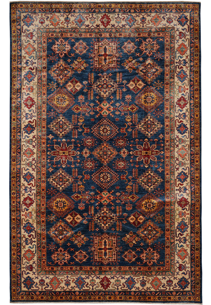 6.10 x 10.2 Super Kazak Quality Carpet Royal Blue #PIX-26713