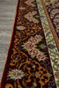 Load image into Gallery viewer, 3.4 x 5 Silk Rug Vase Flowers Fancy details #51486