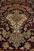 Load image into Gallery viewer, 3.4 x 5 Silk Rug Vase Flowers Fancy details #51486