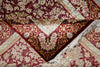 Load image into Gallery viewer, 3.4 x 5 Silk Rug Vase Flowers Fancy details #51486