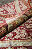 Load image into Gallery viewer, 3.4 x 5 Silk Rug Vase Flowers Fancy details #51486