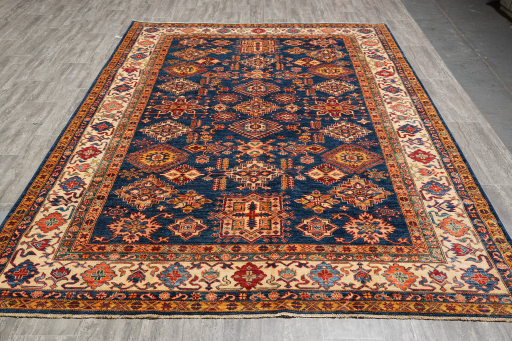 6.10 x 10.2 Super Kazak Quality Carpet Royal Blue #PIX-26713