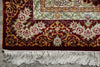 Load image into Gallery viewer, 3.4 x 5 Silk Rug Vase Flowers Fancy details #51486