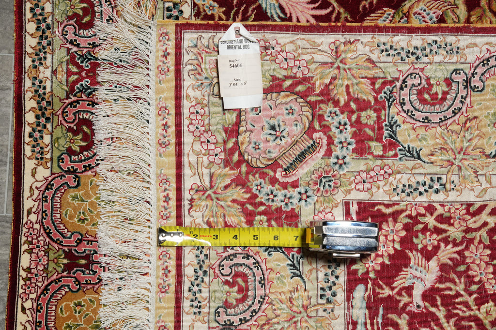 3.4 x 5 Tree Of Life Silk Rug #54606