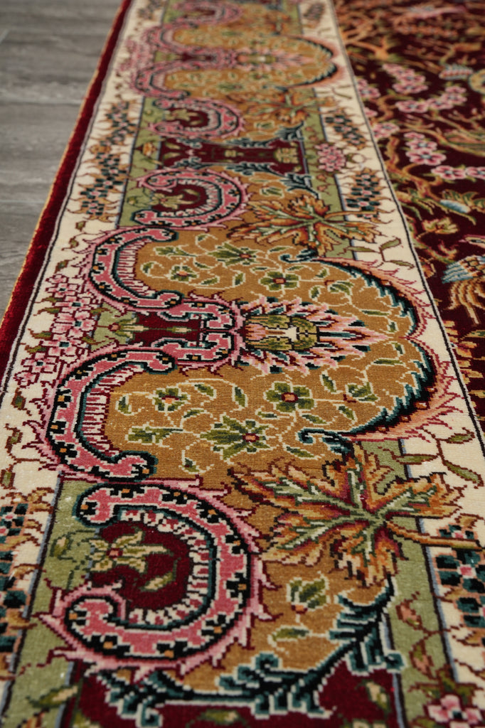 3.4 x 5 Tree Of Life Silk Rug #54606