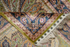 Load image into Gallery viewer, 3 x 4.6 Silk Handmade Rug Hereke Design Green Blue #60240