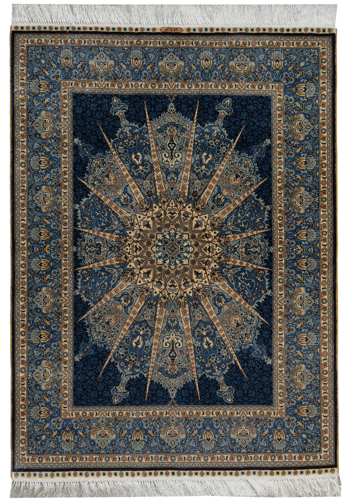 3 x 4 Hand-Knotted Beautiful Hereke Silk Rug #60208