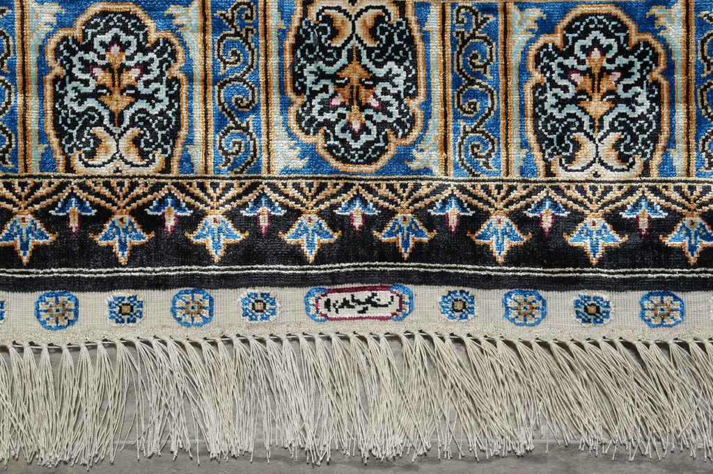 3 x4 Silk Rug Hereke Pattern #60239