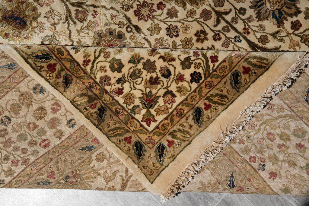 8.0 x 8.9 Square Handmade Jaipur Wool Rug #F-4039