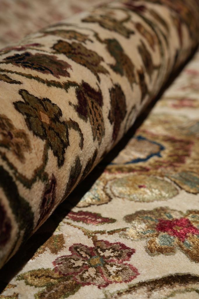 8.0 x 8.9 Square Handmade Jaipur Wool Rug #F-4039