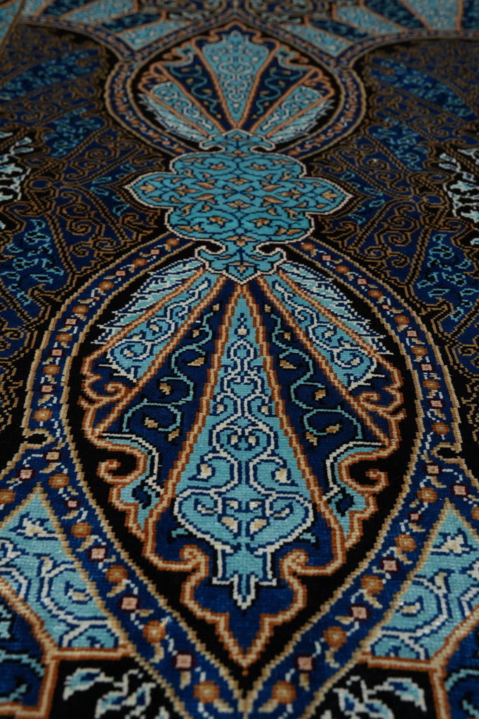 3 x4 Silk Rug Hereke Pattern #60239