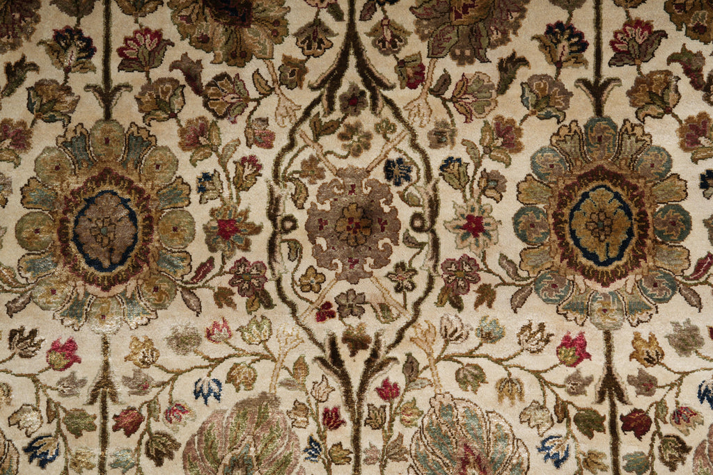 8.0 x 8.9 Square Handmade Jaipur Wool Rug #F-4039