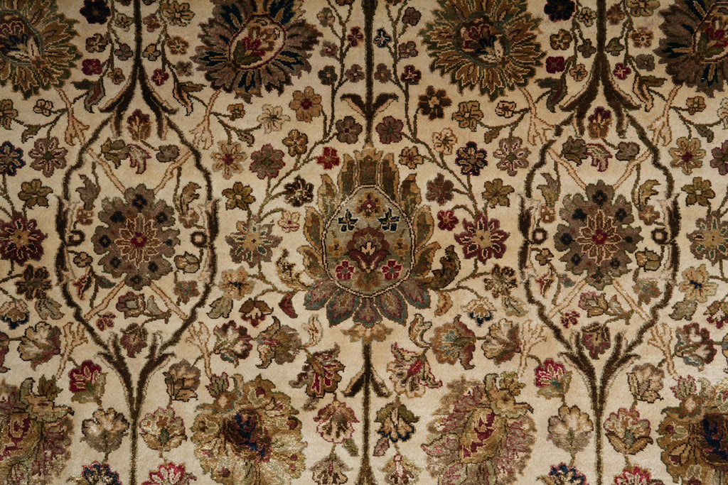 8.0 x 8.9 Square Handmade Jaipur Wool Rug #F-4039