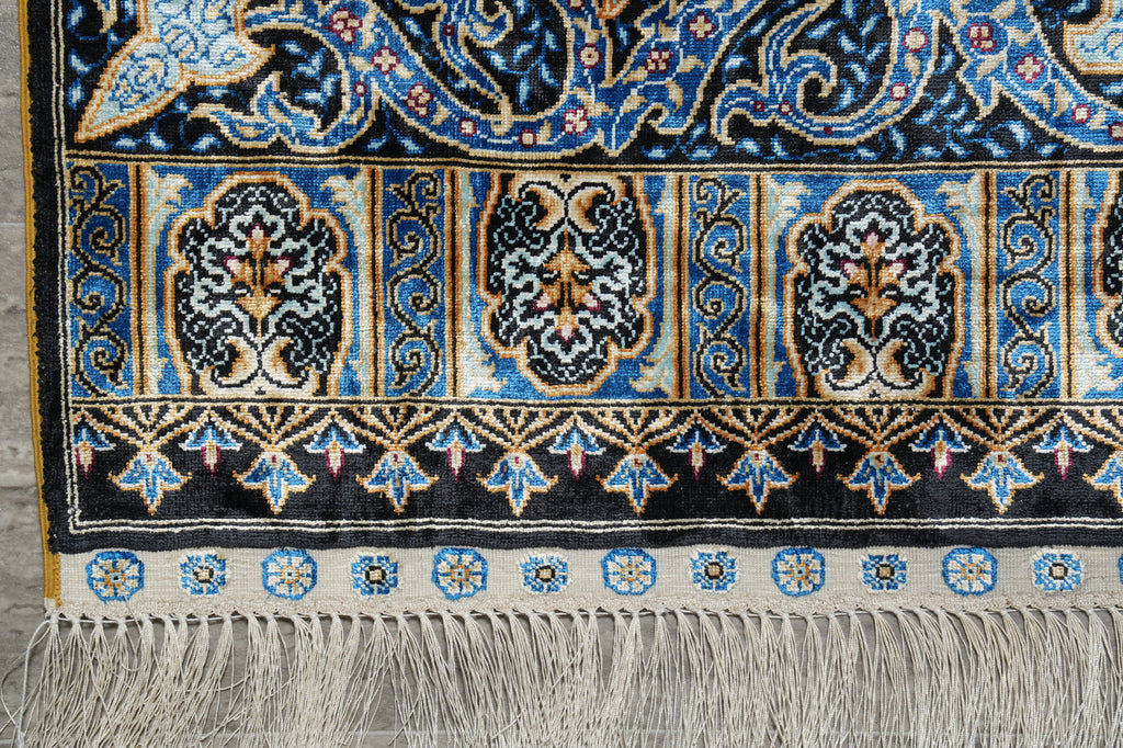 3 x4 Silk Rug Hereke Pattern #60239