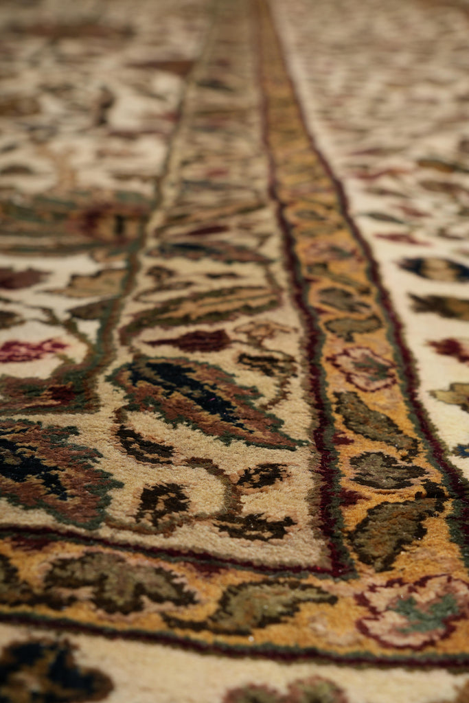 8.0 x 8.9 Square Handmade Jaipur Wool Rug #F-4039