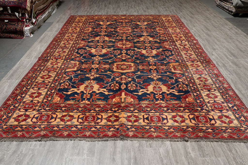 8 x 13.3  Silky Wool New Handmade Super Quality Kazak Rug