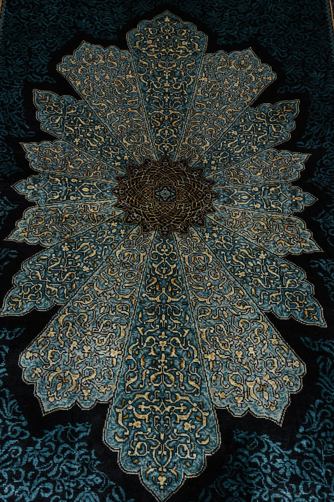 3 x 4.6 Nice Silk Rug Hereke #60192