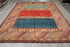 Load image into Gallery viewer, 8.10 x 12.9 Hand-Knotted Afghanistan Gaabeh Rug Modern Transition #PIX-9904