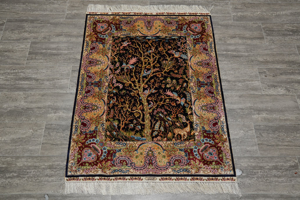 3 x 4 Tree Of Life Silk Carpet #58387
