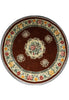 Load image into Gallery viewer, 7 x 7 Round Bamboo Silk Handmade Rug French Round Aubusson Rug #F-4041