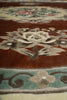 Load image into Gallery viewer, 7 x 7 Round Bamboo Silk Handmade Rug French Round Aubusson Rug #F-4041
