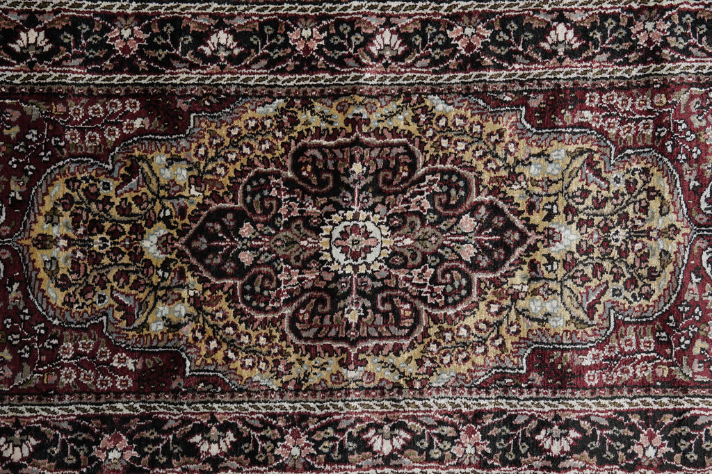 12' Feet Handmade Runner Kashmir Bamboo Silk #44708