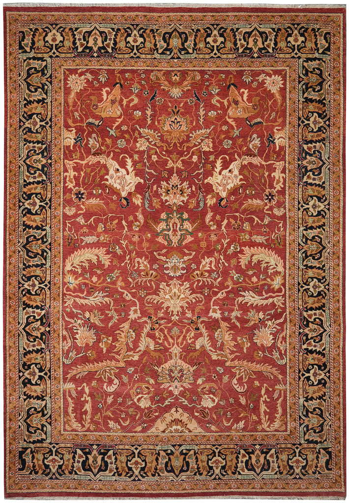 11.11 x 17.11 Craftsmanship Handmade traditional wool Rug  #F-4498 