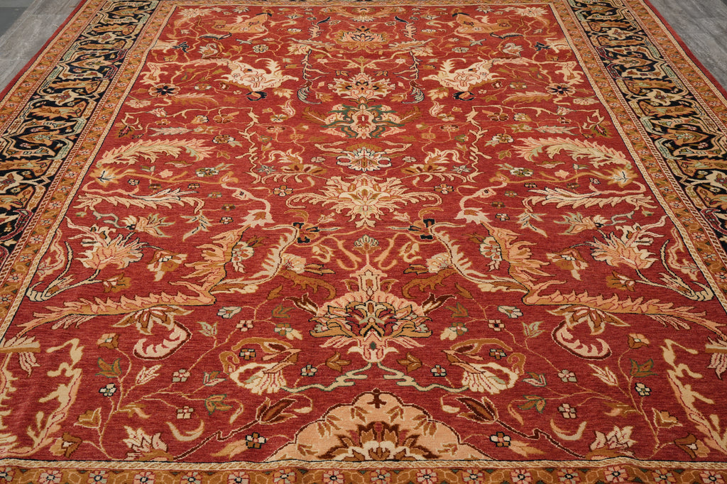 12 x 18 Craftsmanship Handmade traditional Wool Agra Rug NICE Reproduction of Antique Persian #F-4498