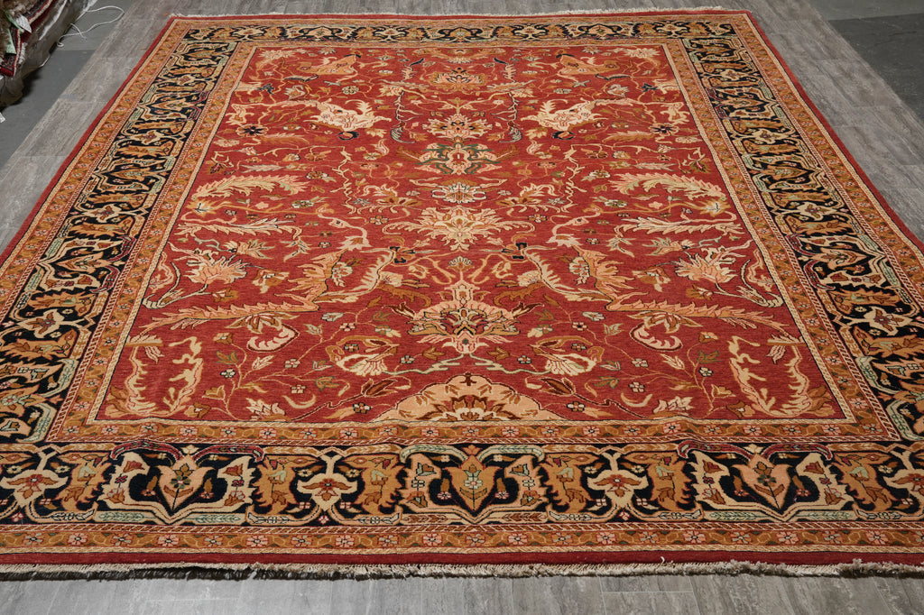12 x 18 Craftsmanship Handmade traditional Wool Agra Rug NICE Reproduction of Antique Persian #F-4498