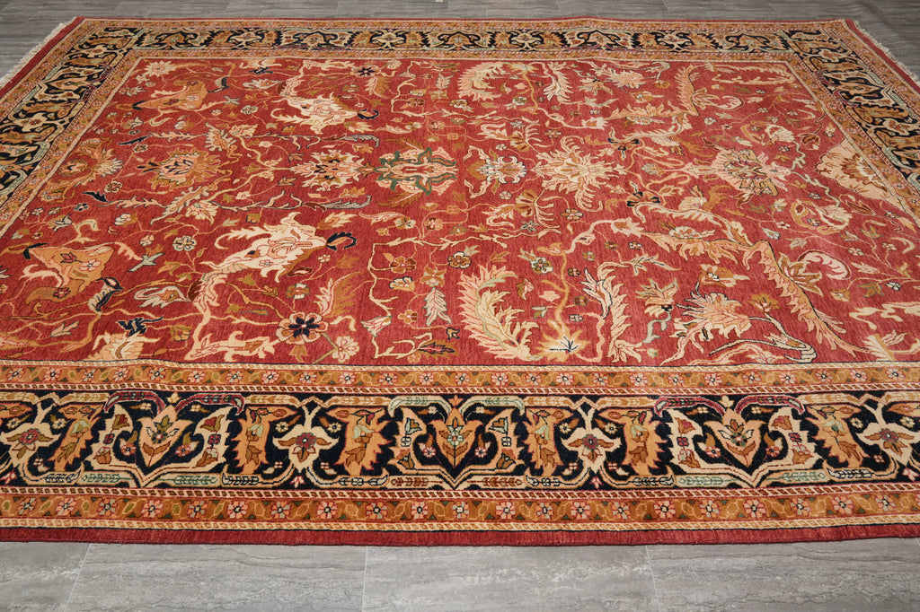 11.11 x 17.11 Craftsmanship Handmade traditional wool Rug  #F-4498 