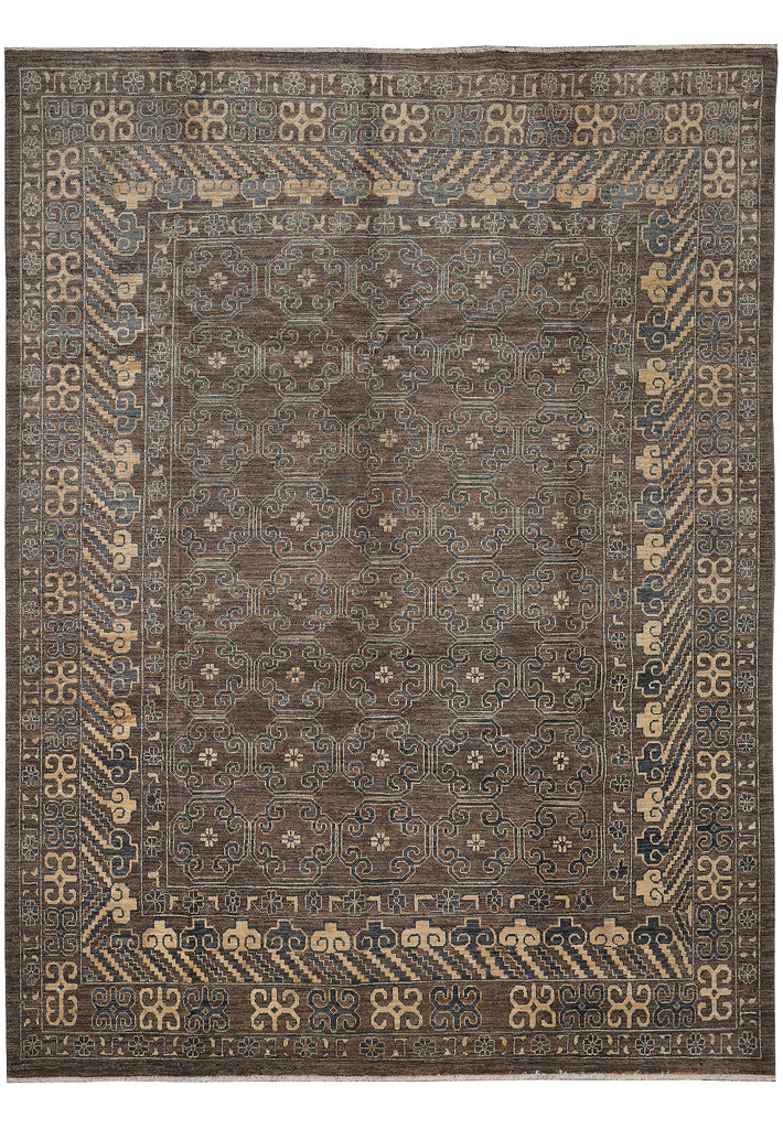 9 x 11.9 Natural Wool Zigler Transitional Rug #PIX-25383