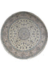 Load image into Gallery viewer, 8.2 x 8.4 Round Perian Nain Wool and Silk Rug #F-4043