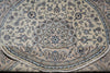 Load image into Gallery viewer, 8.2 x 8.4 Round Perian Nain Wool and Silk Rug #F-4043