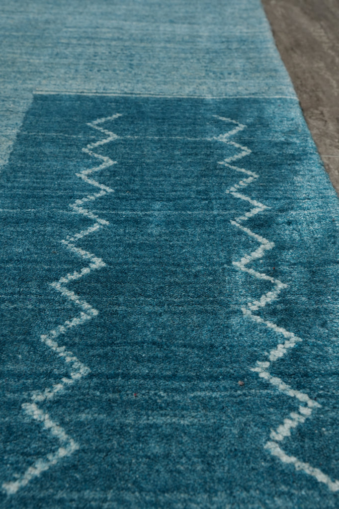 9 x 12 Gray Green Contemporary Gabbeh Handmade Rug #5414
